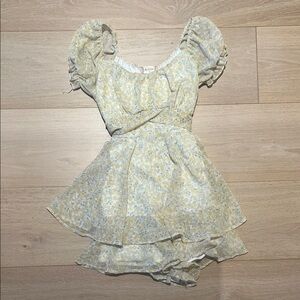 Altar'd State Yellow Floral Women Dress